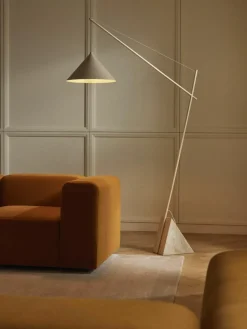 Grote Reyna leeslamp met travertin voet