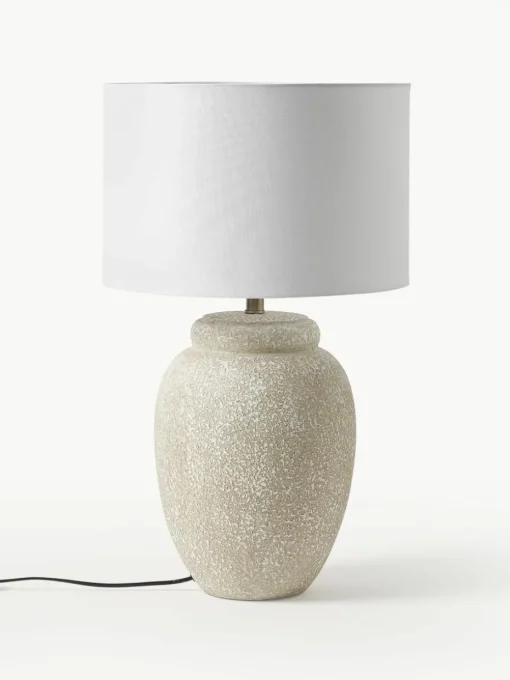 Grote tafellamp Bodhi met keramische voet