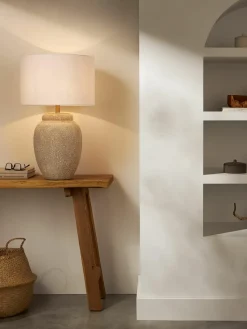 Grote tafellamp Bodhi met keramische voet