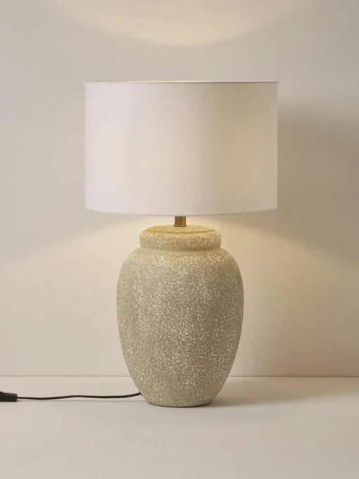 Grote tafellamp Bodhi met keramische voet