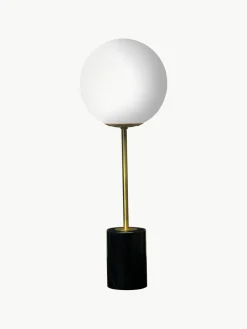 Grote tafellamp Full Moon met marmeren voet