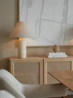 Grote tafellamp Gia met marmeren voet