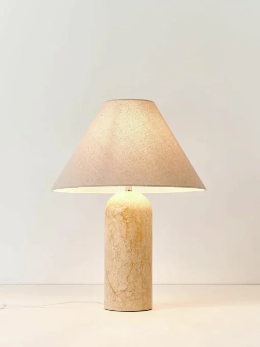 Grote tafellamp Gia met marmeren voet