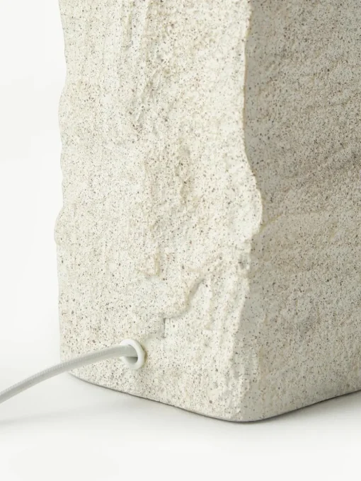 Grote tafellamp Kiri met betonnen voet