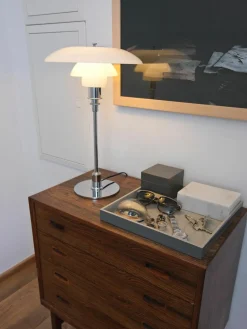 Grote tafellamp PH 3/2, mondgeblazen