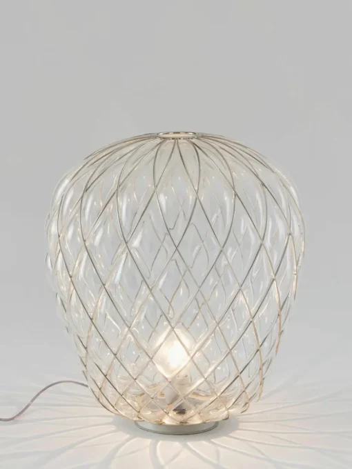Grote tafellamp Pinecone, handgemaakt