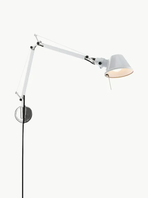 Grote verstelbare wandlamp Tolomeo Micro met stekker