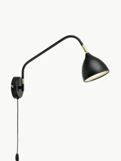 Grote verstelbare wandlamp Valencia met stekker
