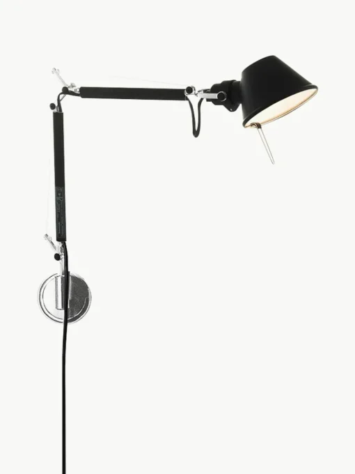 Grote verstelbare wandlamp Tolomeo Micro met stekker