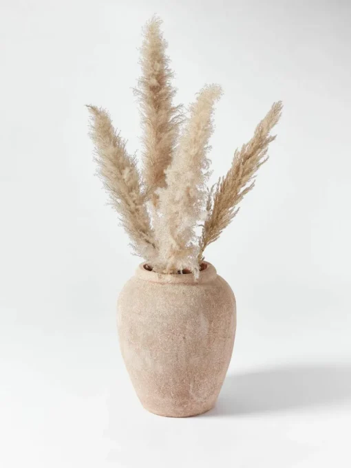 Grote vloervaas Leana met zandafwerking, H 50 cm