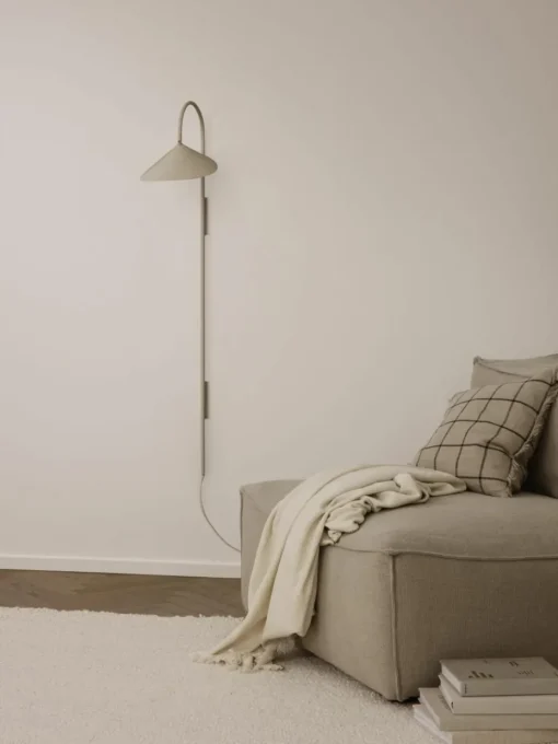 Grote wandlamp Arum met stekker, verstelbaar