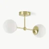 Grote wandlamp Beth van opaalglas