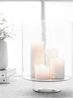Grote windlicht Classic van glas