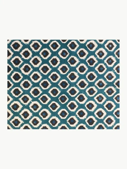 Handbedrukte katoenen placemats Sarp, 4 stuks