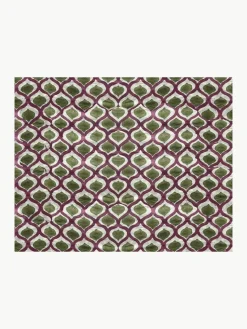 Handbedrukte katoenen placemats Azra, 4 stuks
