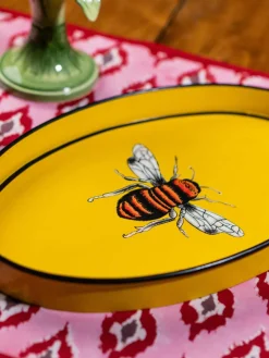 Handbedrukte katoenen placemats Atahan, 4 stuks
