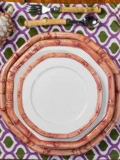 Handbedrukte katoenen placemats Azra, 4 stuks