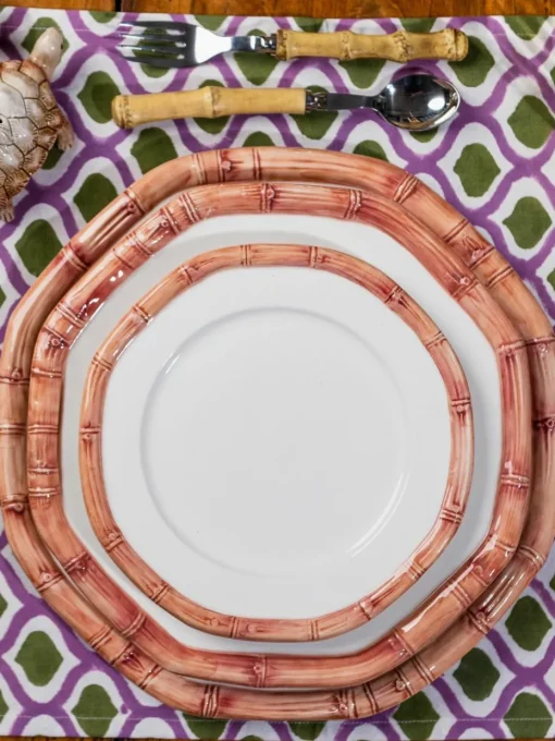 Handbedrukte katoenen placemats Azra, 4 stuks