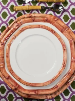 Handbedrukte katoenen placemats Azra, 4 stuks