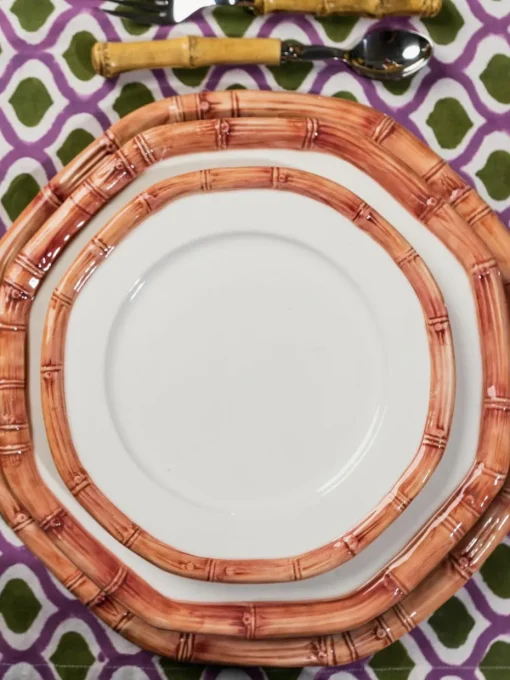 Handbedrukte katoenen placemats Azra, 4 stuks