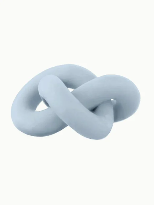 Handbeschilderd decoratief object Knot, H 9 cm