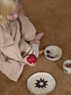 Handbeschilderd kinderservies Naive, 3-delig