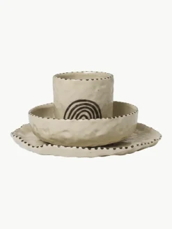 Handbeschilderd kinderservies Naive, 3-delig