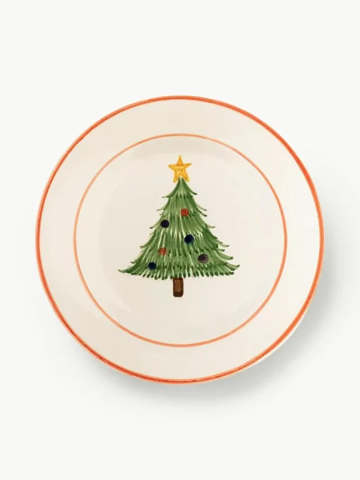 Handbeschilderd ontbijtbord Christmas Morning