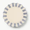 Handbeschilderd ontbijtbord Lilac Scalloped