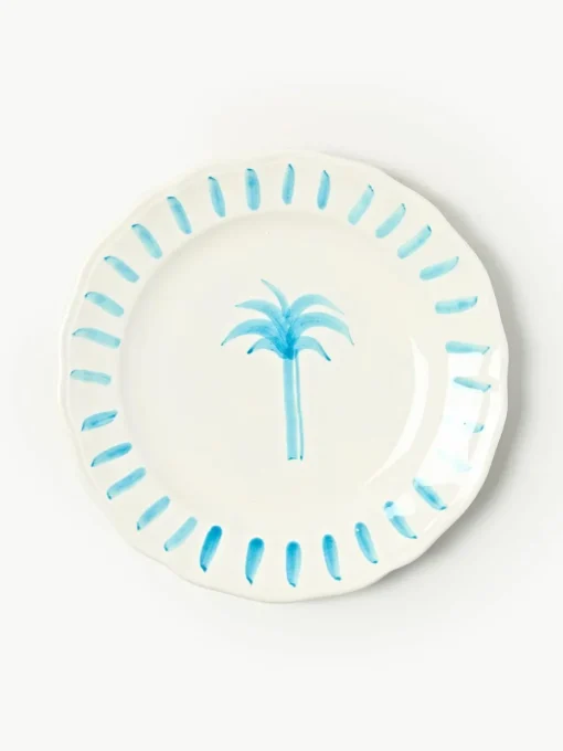 Handbeschilderd ontbijtbord The Palms