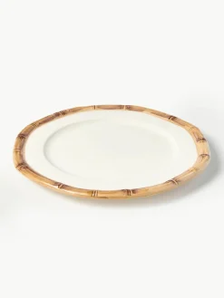 Handbeschilderd ontbijtbord Bamboo