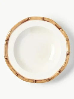 Handbeschilderd soepbord Bamboo