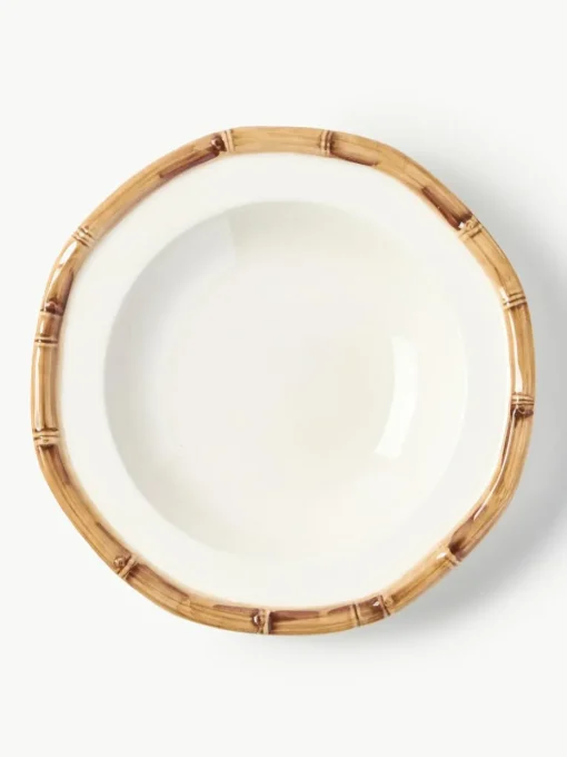 Handbeschilderd soepbord Bamboo
