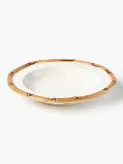 Handbeschilderd soepbord Bamboo