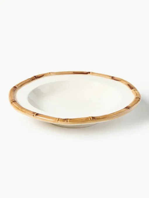 Handbeschilderd soepbord Bamboo