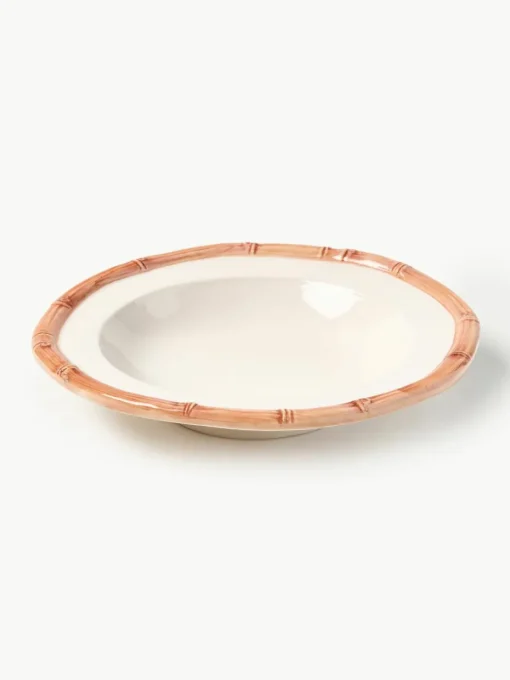 Handbeschilderd soepbord Bamboo