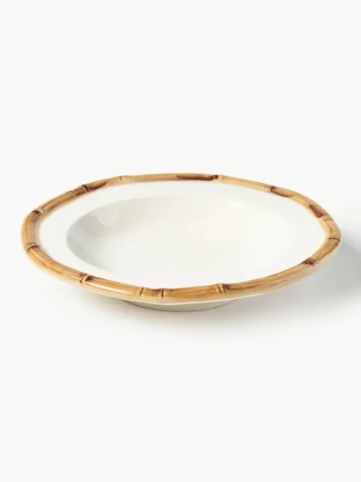 Handbeschilderd soepbord Bamboo