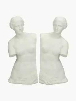 Handbeschilderde boekensteun Venus, 2 stuks