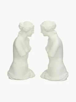 Handbeschilderde boekensteun Venus, 2 stuks