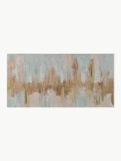 Handbeschilderde canvasdoek Interferenza di Colori