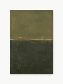 Handbeschilderde canvasdoek Edge Green