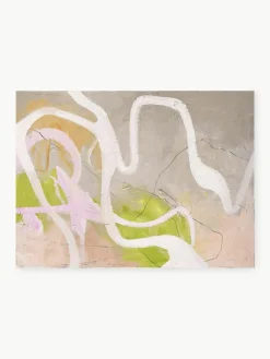 Handbeschilderde canvasdoek Light Line