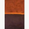 Handbeschilderde canvasdoek Edge Red