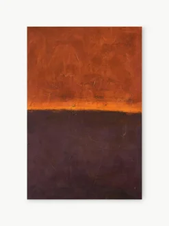Handbeschilderde canvasdoek Edge Red