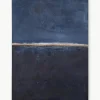 Handbeschilderde canvasdoek Edge Blue