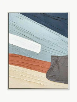 Handbeschilderde canvasdoek Fabrics met lijst