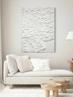 Handbeschilderde canvasdoek Organic in 3D look