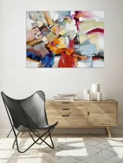 Handbeschilderde canvasdoek Esplosione di Colore