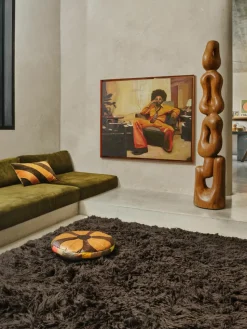 Handbeschilderde canvasdoek Higher met houten frame