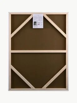 Handbeschilderde canvasdoek Edge Blue